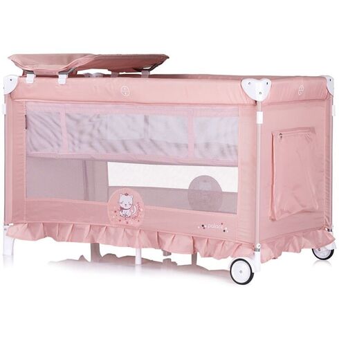 Patut pliabil Chipolino Palace Cat pink, Culoare: Roz, Dimensiuni: 140x70,poza 4