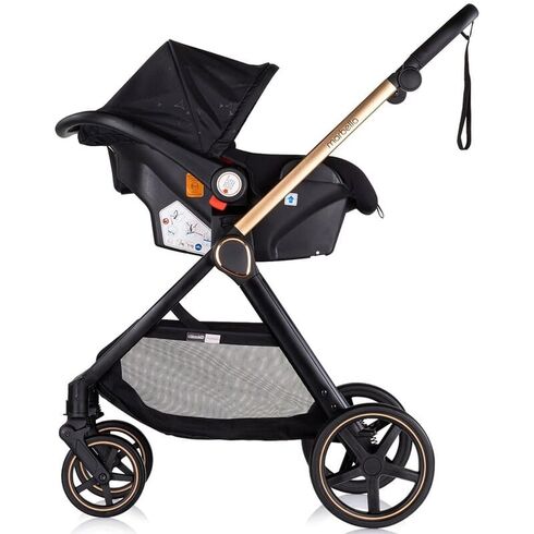 Carucior Chipolino Marbella 3 in 1 blackberry, Culoare: Negru, Model: 3 in 1,poza 8