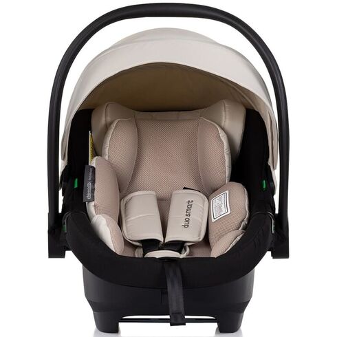 Carucior gemeni Chipolino Duo Smart 3 in 1 biscotta, Culoare: Bej, Model: gemeni,poza 14