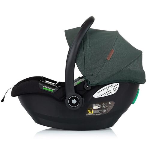 Carucior gemeni Chipolino Duo Smart 3 in 1 basil, Culoare: Verde, Model: gemeni,poza 14