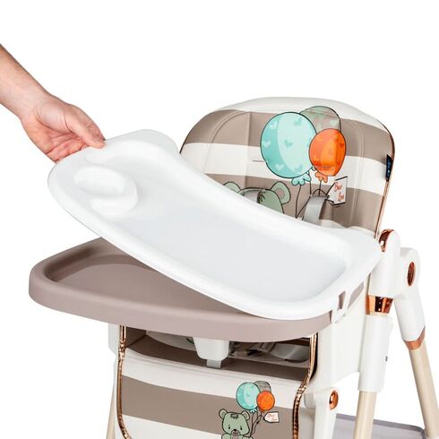 Scaun de masa Juju Eat&Fun, Brown Bear, Culoare: Maro,poza 4  - ExclusivMAG.ro Scaun de masa Juju Eat&Fun, Brown Bear, Culoare: Maro,poza 4