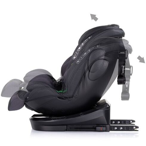 Scaun auto Chipolino Hypnotic I-Size 40-150 cm cu sistem Isofix si sezut rotativ anthracite, Culoare: Gri/Negru, Grupa: 0-36kg (0 luni - 12 ani),poza 6