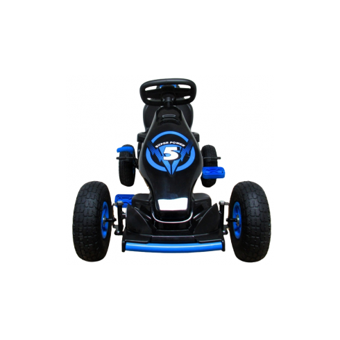 Kart cu pedale Gokart, 4-10 ani, roti gonflabile, G8 R-Sport - Albastru, Culoare: Albastru,poza 4