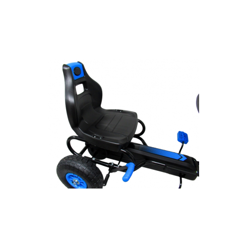 Kart cu pedale Gokart, 4-10 ani, roti gonflabile, G8 R-Sport - Albastru, Culoare: Albastru,poza 5