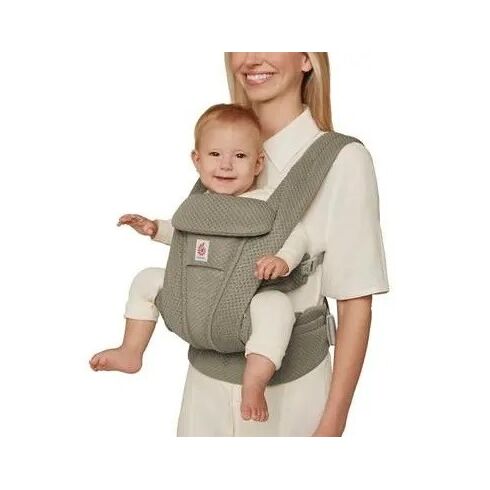 Marsupiu Omni Deluxe Mesh Soft Olive Ergobaby, Culoare: Crem,poza 3