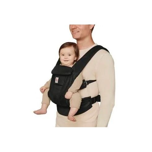 Marsupiu Omni Deluxe Mesh Onyx Black Ergobaby, Culoare: Negru,poza 2