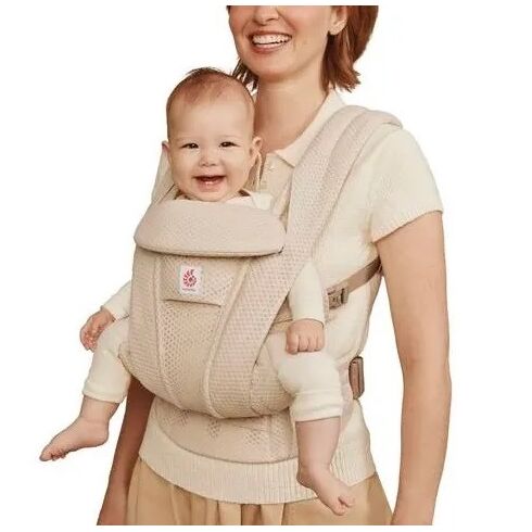 Marsupiu Omni Deluxe Mesh Natural Beige Ergobaby, Culoare: Bej,poza 3