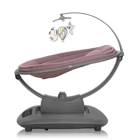 Balansoar si sezlong, Lionelo, Blossom, Cu telecomanda, Pana la 9 kg, Mov, Culoare: Mov,poza 4