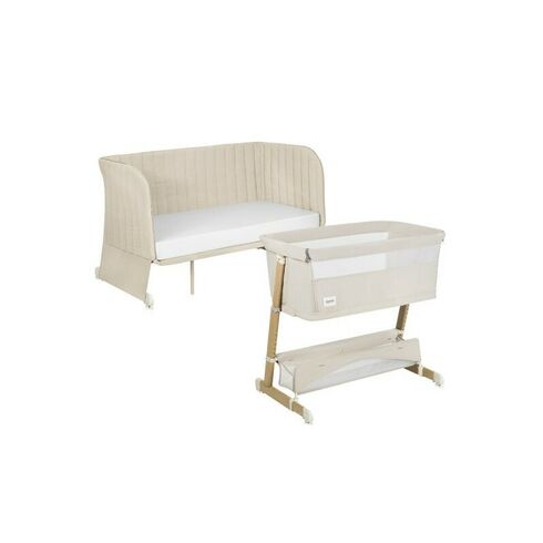 Patut co-sleeper, Lionelo, Thomi Plus, 5 in 1, Multifunctional, Bej, Culoare: Bej, Dimensiuni: 95x65