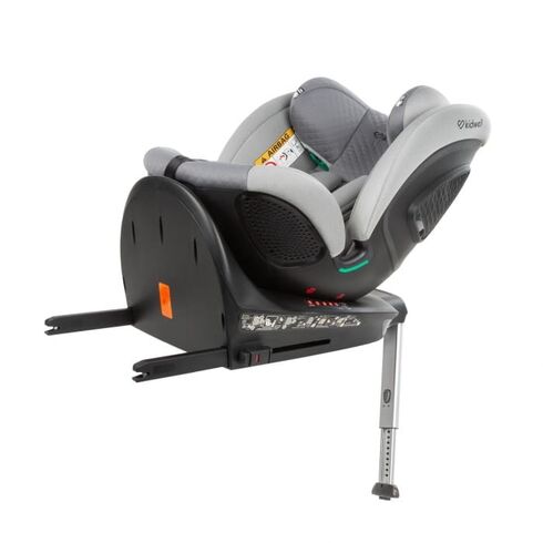 Scaun auto cu ISOFIX Kidwell GoCar, grupa 40-135 cm, i-Size, omologare R129 - Gri, Culoare: Gri, Grupa: 0-36kg (0 luni - 12 ani),poza 3