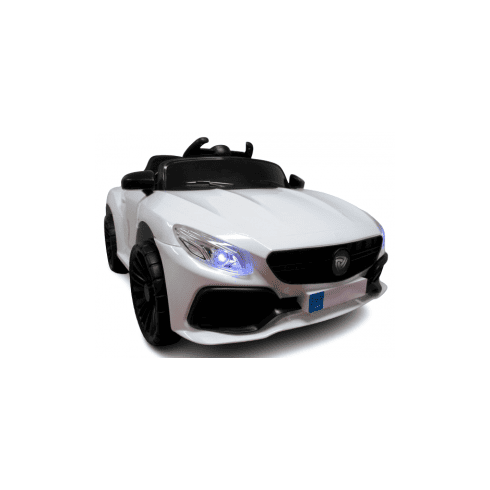 Masinuta electrica cu telecomanda si functie de balansare Cabrio Z6, 88x47x40 cm, varsta 1-4 ani, roti si scaun din plastic, putere 70W, R-Sport - Alb, Culoare: Alb, Capacitate acumulator: 6V