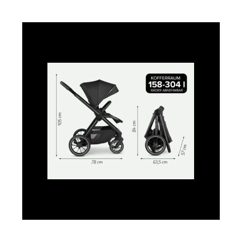 Carucior 2 in 1 S Three verde Circle Abc Design,poza 10