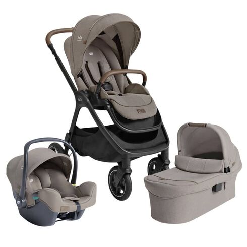 Carucior pentru copii multifunctional Joie 3 in 1 Finiti Signature Maple, Culoare: Crem