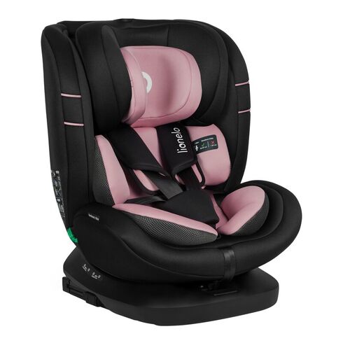 Scaun auto, Lionelo, Bastiaan i-Size, 4 in 1, Rotire 360 grade, Top Tether, 0-36 Kg, 40-150 cm, Cu Isofix, Roz deschis, Culoare: Multicolor, Grupa: 0-36kg (0 luni - 12 ani),poza 2