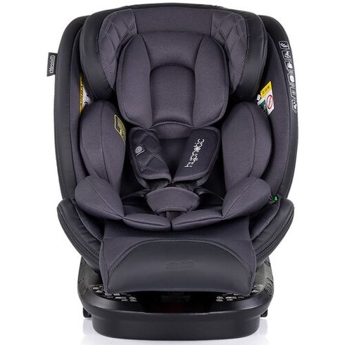 Scaun auto Chipolino Hypnotic I-Size 40-150 cm cu sistem Isofix si sezut rotativ anthracite, Culoare: Gri/Negru, Grupa: 0-36kg (0 luni - 12 ani),poza 2