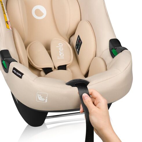 Scoica auto, Lionelo, i-Size Astrid, Include baza Isofix, 0-13 Kg, 40-87 cm, Testat ADAC, Conform cu R129, Bej, Culoare: Bej, Grupa: 0-13kg (0 luni - 12 luni),poza 9