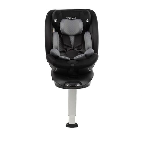 Scaun auto cu ISOFIX Kidwell GoCar, grupa 40-135 cm, i-Size, omologare R129 - Negru-Gri, Culoare: Gri/Negru, Grupa: 0-36kg (0 luni - 12 ani)