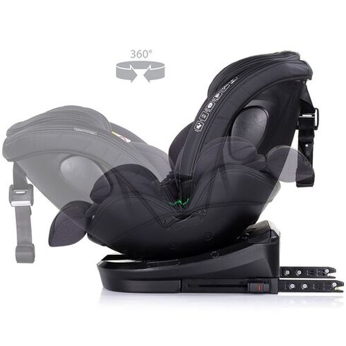 Scaun auto Chipolino Hypnotic I-Size 40-150 cm cu sistem Isofix si sezut rotativ anthracite, Culoare: Gri/Negru, Grupa: 0-36kg (0 luni - 12 ani),poza 9