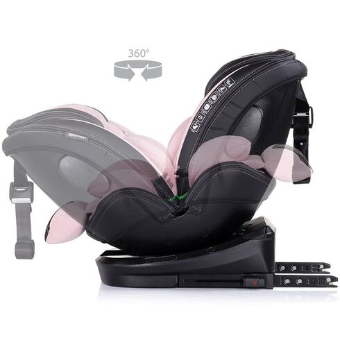 Scaun auto Chipolino Hypnotic I-Size 40-150 cm cu sistem Isofix si sezut rotativ pink marshmallow, Culoare: Roz, Grupa: 0-36kg (0 luni - 12 ani),poza 7