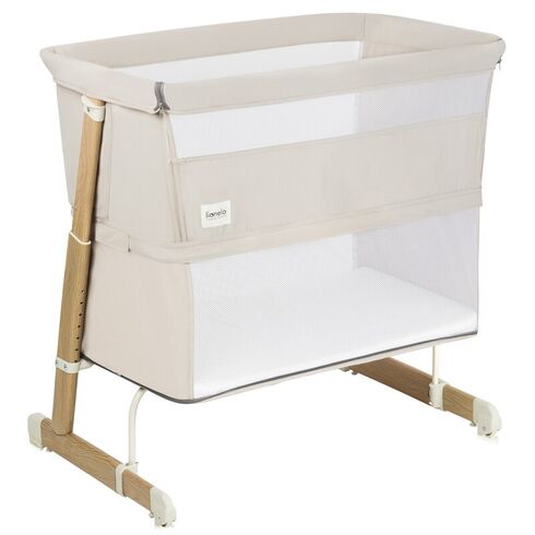 Patut co-sleeper, Lionelo, Thomi Plus, 5 in 1, Multifunctional, Bej, Culoare: Bej, Dimensiuni: 95x65,poza 7