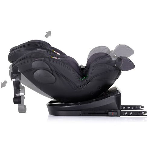 Scaun auto Chipolino Hypnotic I-Size 40-150 cm cu sistem Isofix si sezut rotativ anthracite, Culoare: Gri/Negru, Grupa: 0-36kg (0 luni - 12 ani),poza 7