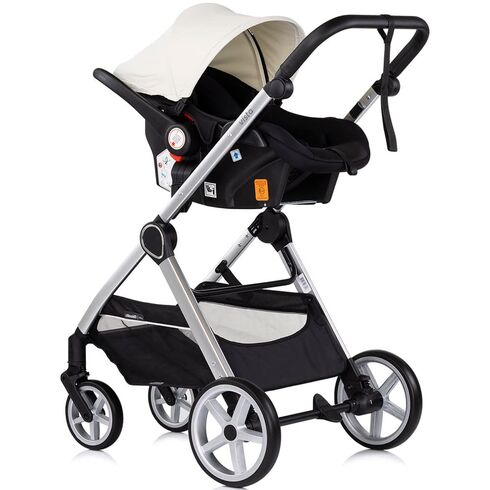 Carucior Chipolino Vista 3 in 1 biscotta, Culoare: Bej, Model: 3 in 1,poza 9