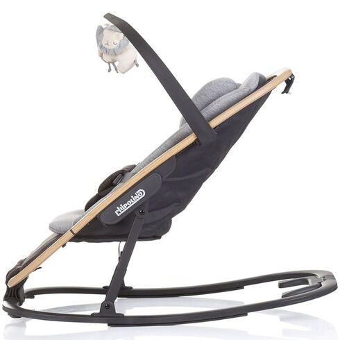 Scaunel balansoar Chipolino Senso cloud wood, Culoare: Gri,poza 2