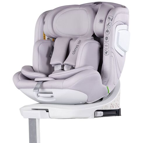 Scaun auto Chipolino Clima Air I-Size 40-150 cm cu sistem Isofix si sezut rotativ cloud, Culoare: Gri deschis, Grupa: 0-36kg (0 luni - 12 ani)
