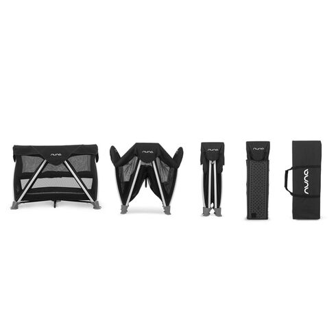 Patut pliant Nuna SENA Aire, Caviar, Culoare: Negru, Dimensiuni: 105x70,poza 5