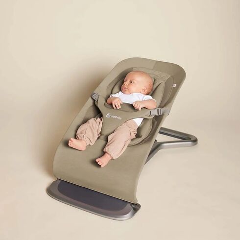 Balansoar pentru copii 3 in 1 Ergobaby Evolve Soft Olive, Culoare: Crem,poza 2