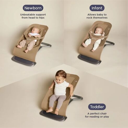 Balansoar pentru copii 3 in 1 Ergobaby Evolve, Soft Camel, Culoare: Maro,poza 3