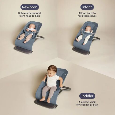 Balansoar pentru copii 3 in 1 Ergobaby Evolve, Oxford Blue, Culoare: Albastru,poza 3