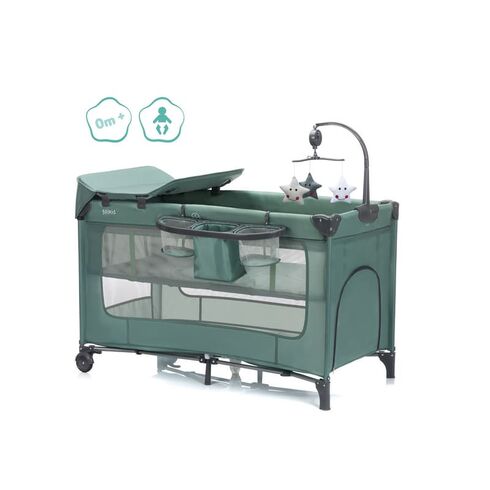 Patut pliabil Capri green Fillikid, Culoare: Verde, Dimensiuni: 120x60,poza 2