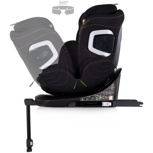 Scaun auto Chipolino Clima Air I-Size 40-150 cm cu sistem Isofix si sezut rotativ blackberry, Culoare: Negru, Grupa: 0-36kg (0 luni - 12 ani),poza 7