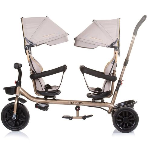 Tricicleta gemeni Chipolino Hip Hop sand, Culoare: Crem,poza 3  - ExclusivMAG.ro Tricicleta gemeni Chipolino Hip Hop sand, Culoare: Crem,poza 3