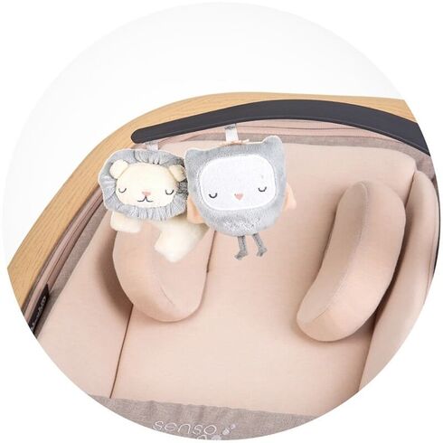 Scaunel balansoar Chipolino Senso biscotta wood, Culoare: Crem,poza 6