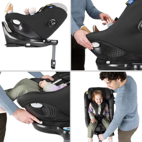 Graco - Scaun auto Turn2Me 360° DLX Iron, 40-105 cm, certificata R129 si testat ADAC, Culoare: Gri/Negru, Grupa: 0-18kg (0 luni - 4 ani),poza 10  - ExclusivMAG.ro Graco - Scaun auto Turn2Me 360° DLX Iron, 40-105 cm, certificata R129 si testat ADAC, Culoare: Gri/Negru, Grupa: 0-18kg (0 luni - 4 ani),poza 10