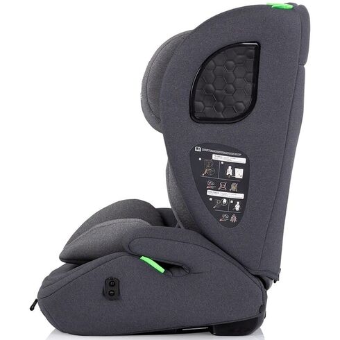 Scaun auto Chipolino Tycoon I-Size 76-150 cm cloud, Culoare: Gri, Grupa: 9-36kg (9 luni - 12 ani),poza 4