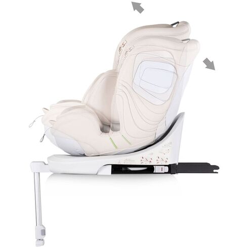 Scaun auto Chipolino Clima Air I-Size 40-150 cm cu sistem Isofix si sezut rotativ biscotta, Culoare: Bej, Grupa: 0-36kg (0 luni - 12 ani),poza 5