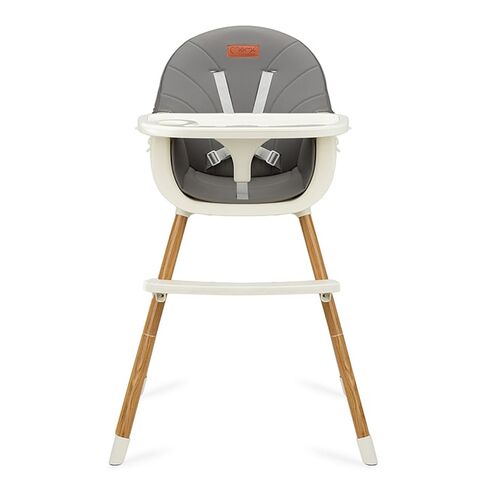 Scaun de masa copii Momi Reki, Piele ecologica, Dark Grey, Culoare: Gri,poza 2