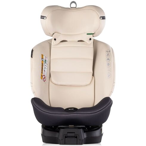 Scaun auto Chipolino Premium I-Size 40-150 cm cu sistem Isofix biscotta, Culoare: Crem, Grupa: 0-36kg (0 luni - 12 ani),poza 8