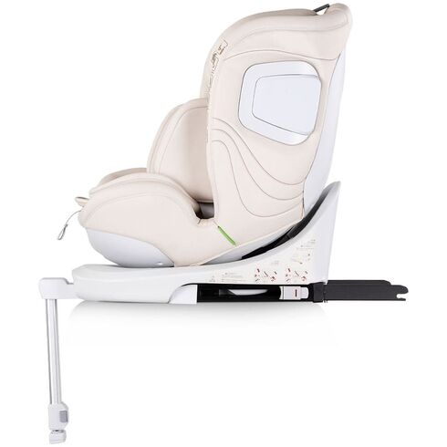 Scaun auto Chipolino Clima Air I-Size 40-150 cm cu sistem Isofix si sezut rotativ biscotta, Culoare: Bej, Grupa: 0-36kg (0 luni - 12 ani),poza 4