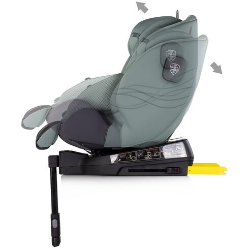 Scaun auto Chipolino Premium I-Size 40-150 cm cu sistem Isofix basil, Culoare: Verde, Grupa: 0-36kg (0 luni - 12 ani),poza 4  - ExclusivMAG.ro Scaun auto Chipolino Premium I-Size 40-150 cm cu sistem Isofix basil, Culoare: Verde, Grupa: 0-36kg (0 luni - 12 ani),poza 4
