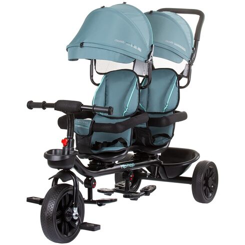 Tricicleta gemeni Chipolino Hip Hop aloe, Culoare: Albastru  - ExclusivMAG.ro Tricicleta gemeni Chipolino Hip Hop aloe, Culoare: Albastru