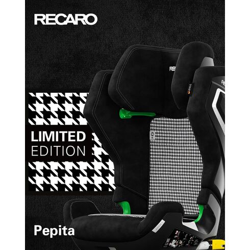 Scaun auto cu Isofix Recaro Axion 1, R129, 3-12ani, Pepita, Culoare: Alb/Negru, Grupa: 15-36kg (4 ani - 12 ani),poza 8