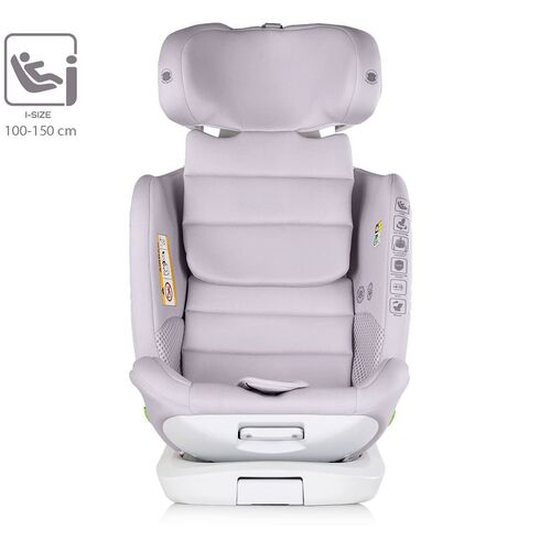 Scaun auto Chipolino Clima Air I-Size 40-150 cm cu sistem Isofix si sezut rotativ cloud, Culoare: Gri deschis, Grupa: 0-36kg (0 luni - 12 ani),poza 9