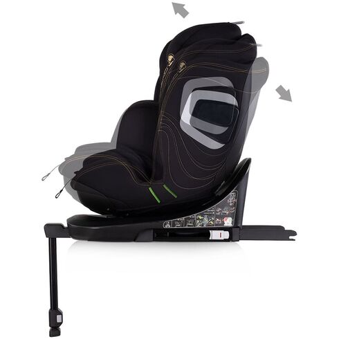 Scaun auto Chipolino Clima Air I-Size 40-150 cm cu sistem Isofix si sezut rotativ blackberry, Culoare: Negru, Grupa: 0-36kg (0 luni - 12 ani),poza 5