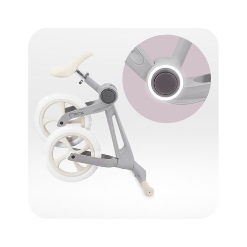 Bicicleta fara pedale, pliabila, Momi Noru - Grey, Culoare: Gri,poza 6