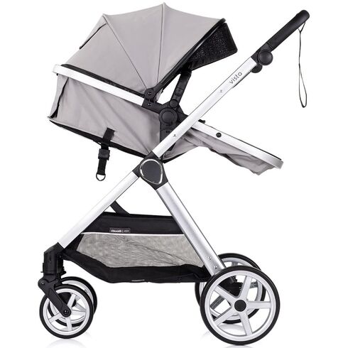 Carucior Chipolino Vista 3 in 1 cloud grey, Culoare: Gri, Model: 3 in 1,poza 7