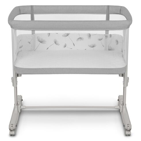 Patut co-sleeper, Lionelo, Aurora, 3 in 1, Cu leganare si setare unghiulara, Pana la 9 kg, 0 luni+, Bej/Gri deschis, Culoare: Gri deschis, Dimensiuni: 80x50,poza 3